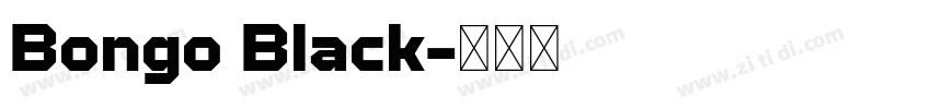 Bongo Black字体转换